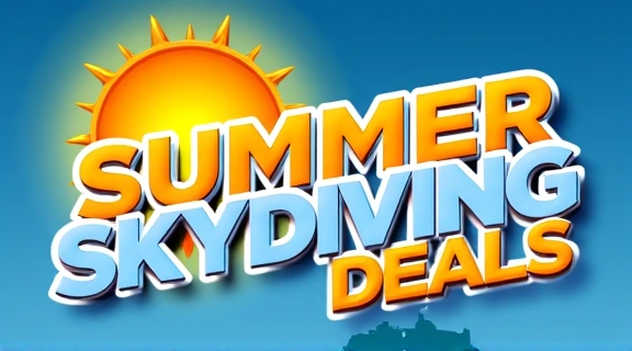 Summer skydiving deals banner