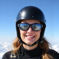 Portrait of skydiving instructor Sarah Chen