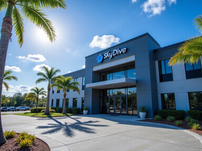 Skydive DeLand main building and facilities